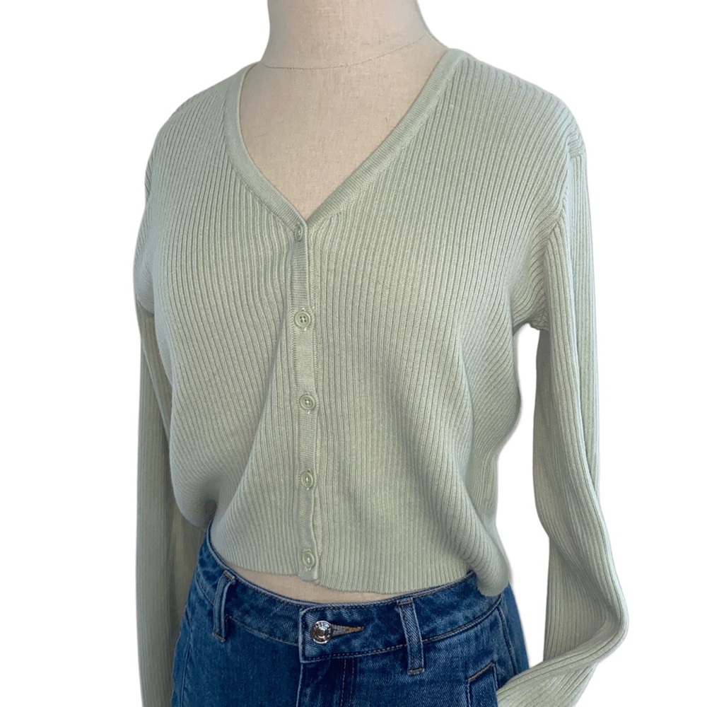Brandy Melville Cropped V-Neck Cardigan